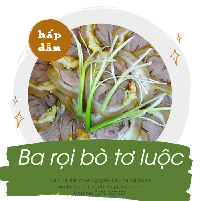 Ba rọi bò tơ luộc