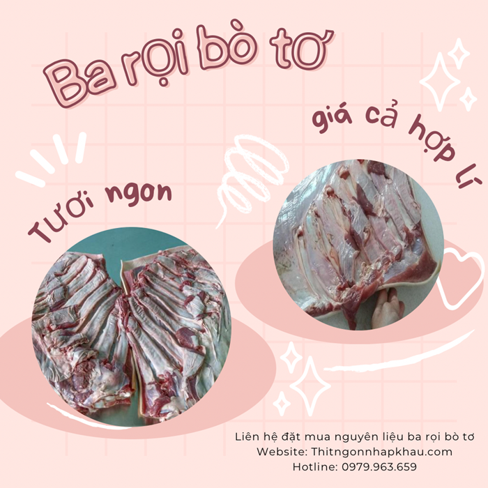 Món ngon từ ba rọi bò tơ