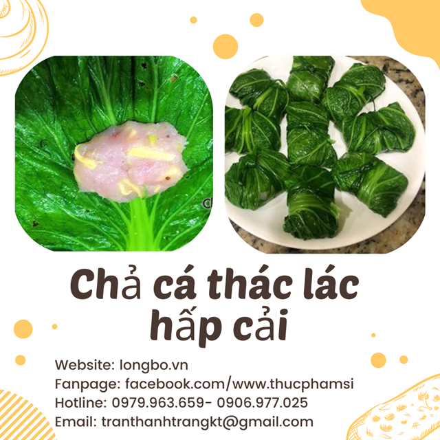 Chả cá thác lác hấp cải