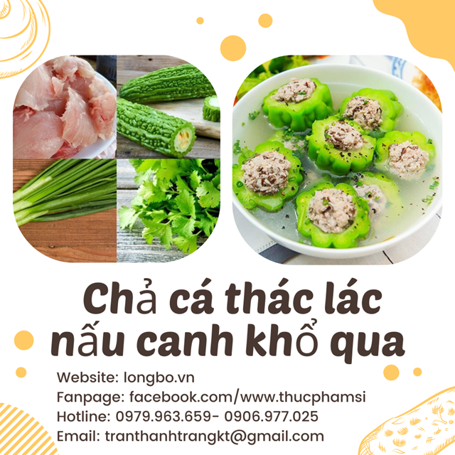 Chả cá thác lác nấu canh khổ qua